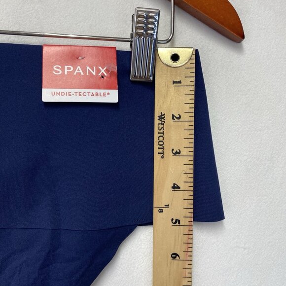 SPANX Smooth Undie-Tectable Thong Women Size 2X Navy Waistband Elastic-Free New - Picture 10 of 14